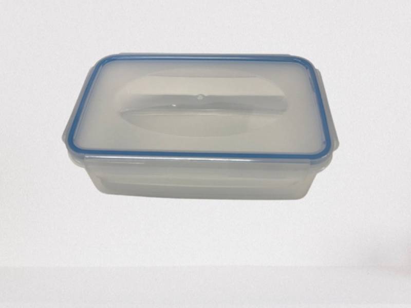 Lomatek Frischhaltedose 1,2l mit Deckel und Dichtung, transparent/blau Klickverschluß von Lomatek