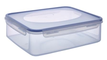Lomatek Frischhaltedose mit Deckel und blauer Dichtung – BPA-frei - luftdicht - gefrier- & spülmaschinengeeignet - transparente Aufbewahrungsbox - Lebensmittelbehälter - Aromaschutzbox - 4,7L Volumen von Lomatek