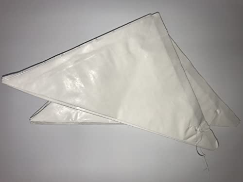 Lomatek Spitztüte, weiß, 23cm, 100er gefädelt von Lomatek