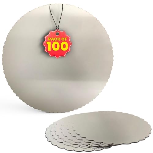 Lomatek Tortenunterlage, Tortenpapier, Tortenscheibe, rund, gewellter Rand, 28 cm, 100er Pack von Lomatek