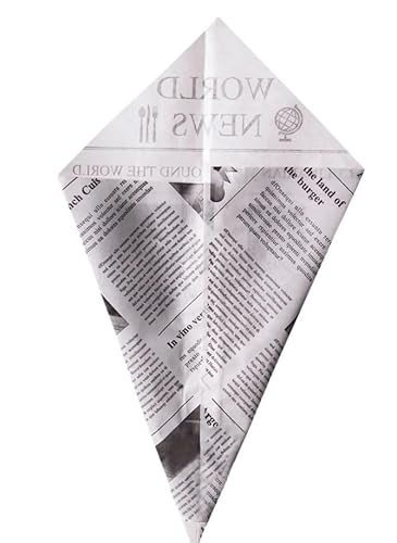 Spitztüte Newspaper/Zeitung 125g 19 cm 100er von Lomatek