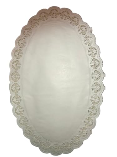 Tortenspitzen - OVAL - Tortendekoration - Tortenunterlage - 24x37 cm - 100 Stück - Made in Germany von Lomatek
