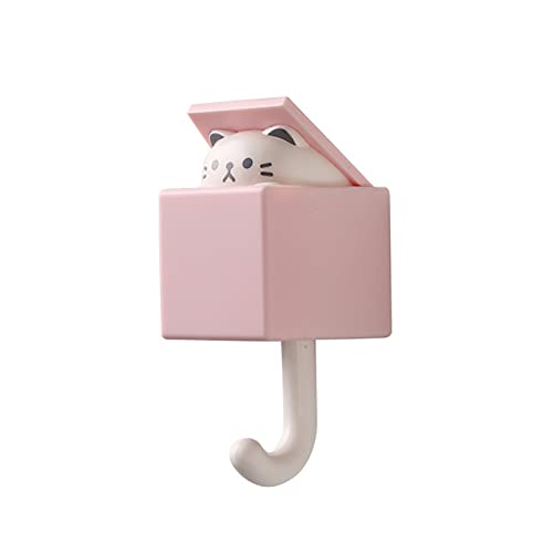 Lomhmn Home Gadgets Must Have Cute Hooks Powerful Punch Hanging Hook Hook Animals Dry Sink (Pink, One Size) von Lomhmn