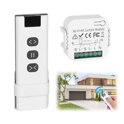 Rolladenschalter Modul, Funkschalter Jalousieschalter mit Fernbedienung, mit WIFI-RF Rolladen und Empfänger Modul, Jalousien und Markisen Intelligenter Schalter multifunktional. Rolladenschalter Modul, Funkschalter Jalousieschalter mit Fernbedienung, mit WIFI-RF Rolladen und Empfänger Modul, Jalousien und Markisen Intelligenter Schalter multifunktional. von Lomhyve