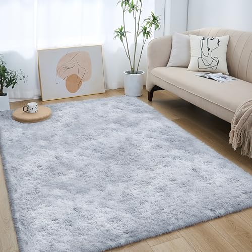 Lommegy Flauschiger Waschbarer Teppich für Wohnzimmer und Schlafzimmer - Hochflor Bettvorleger 80x160cm - Anti-Rutsch, Moderner, Weicher Teppich für Kinderzimmer Lommegy Flauschiger Waschbarer Teppich für Wohnzimmer und Schlafzimmer - Hochflor Bettvorleger 80x160cm - Anti-Rutsch, Moderner, Weicher Teppich für Kinderzimmer von Lommegy