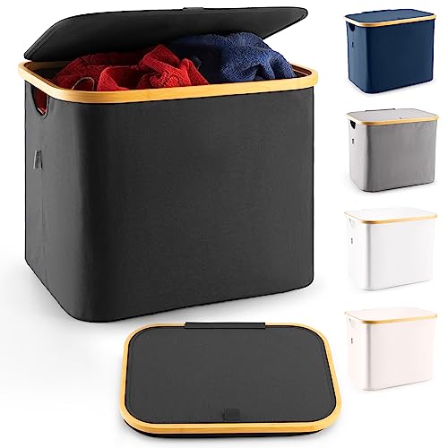 Lonbet - Storage Bin With Lid - 50 L - All In One Closet Organizer and Storage Solution - Storage Box Basket for Organizing - Versatile Use: Laundry Basket and Clothes Toys Bathroom Organizer von Lonbet