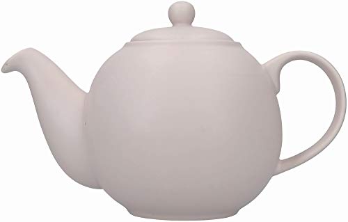 London Pottery Globe Teekanne mit Teesieb, Teeservice für losen Tee oder Teebeutel, Krug zum Servieren von Tee, Kanne mit Deckel, für 6 Tassen, Pink, Keramik, 1,2 Liter von London Pottery