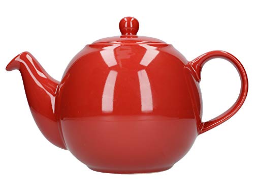 London Pottery Globe Große Teekanne mit Sieb, Keramik, rot, Fassungsvermögen 8 Tassen (1,8 Liter) von London Pottery