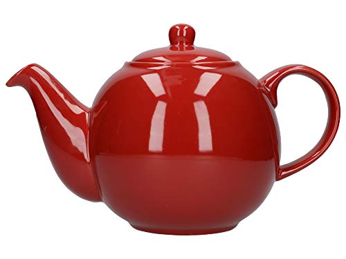 London Pottery Globe Teekanne, Keramik, Rot, 6 Tassen Inhalt (1,2 Liter) von London Pottery
