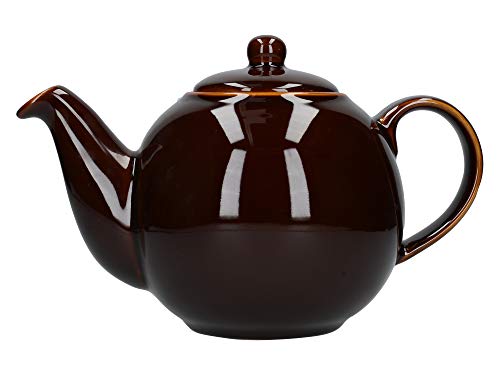 London Pottery Globus Teekanne mit Sieb, Keramik, Rockingham Brown, 6 Cup (1.2 Litre) von London Pottery