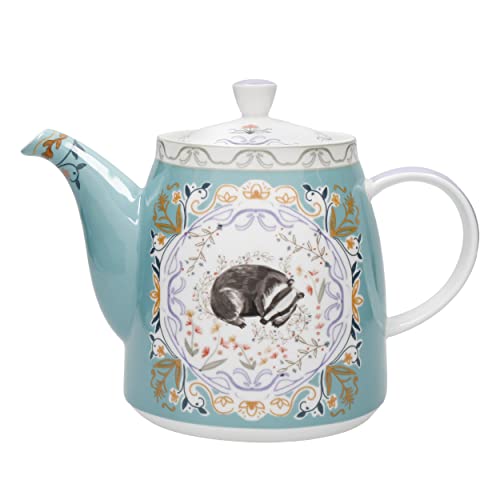 London Pottery Teekanne in Glockenform mit Teesieb für losen Tee, 1 l, Dachs von London Pottery