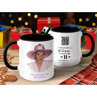 Prinzessin Diana Gedenktasse Elton John "Goodbye England's Rose" Qr-Code Prinzessin Diana Gedenktasse Elton John "Goodbye England's Rose" Qr-Code von LondonArtefactStudio