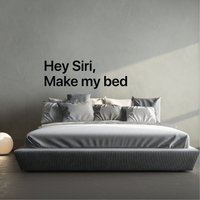 Hey Siri Mach Mein Bett | Zitat Entfernbare Vinyl Wand Aufkleber Schlafzimmer Home Decor Art von LondonDecal