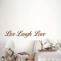 Live Laugh Love Zitat Abnehmbare Vinyl Wandtattoo Aufkleber Wohnkultur Kunst von LondonDecal