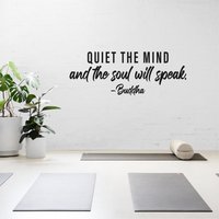 Quiet The Mind Buddha Zitat - Abnehmbare Vinyl Wandsticker Aufkleber Home Decor Art von LondonDecal