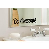 Awesome - Positive, Inspirierende Badezimmer, Spiegel, Wand Vinyl-Aufkleber-Aufkleber, Home Decor. Tolle Geschenkidee Awesome - Positive, Inspirierende Badezimmer, Spiegel, Wand Vinyl-Aufkleber-Aufkleber, Home Decor. Tolle Geschenkidee von LondonsFinestDecals