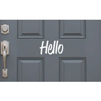 Hallo - Eingang Haustür Vinyl Aufkleber Aufkleber, Wohnkultur. Tolle Geschenkidee von LondonsFinestDecals