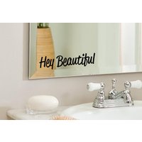 Hallo Schöne - Positive, Inspirierende Badezimmer, Spiegel, Wand-Vinyl-Aufkleber-Aufkleber, Wohnkultur. Tolle Geschenkidee Hallo Schöne - Positive, Inspirierende Badezimmer, Spiegel, Wand-Vinyl-Aufkleber-Aufkleber, Wohnkultur. Tolle Geschenkidee von LondonsFinestDecals