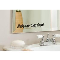 Machen Sie Diesen Großen Tag - Positive, Inspirierende Badezimmer, Spiegel, Wand Vinyl-Aufkleber-Aufkleber, Home Decor. Tolle Geschenkidee Machen Sie Diesen Großen Tag - Positive, Inspirierende Badezimmer, Spiegel, Wand Vinyl-Aufkleber-Aufkleber, Home Decor. Tolle Geschenkidee von LondonsFinestDecals