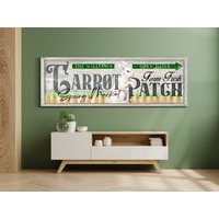 Karottenbeet - Schild, Karottenbeet von LoneStarWallArtCo