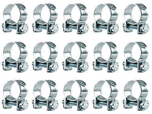 15Stk Schlauchschellen 13-15mm Stark Spannbackenschelle Gelenkbolzenschelle Bandschelle Schellen Rohrschellen Klein Schlauchklemmen für Mini Kraftstoffleitungs Benzinrohr Auspuffrohr 15Stk Schlauchschellen 13-15mm Stark Spannbackenschelle Gelenkbolzenschelle Bandschelle Schellen Rohrschellen Klein Schlauchklemmen für Mini Kraftstoffleitungs Benzinrohr Auspuffrohr von Lonely high heels