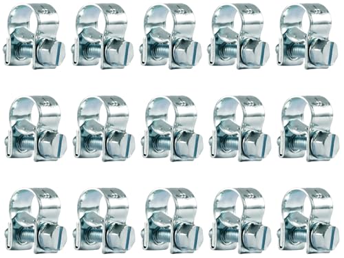 15Stk Schlauchschellen 8-10mm Gelenkbolzenschelle Stark Rohrschellen Klein Schlauchklemmen Breite 9 mm für Mini Kraftstoffleitungs Benzinrohr Auspuffrohr Eisenverzinkter nicht rostfreier Stahl 15Stk Schlauchschellen 8-10mm Gelenkbolzenschelle Stark Rohrschellen Klein Schlauchklemmen Breite 9 mm für Mini Kraftstoffleitungs Benzinrohr Auspuffrohr Eisenverzinkter nicht rostfreier Stahl von Lonely high heels