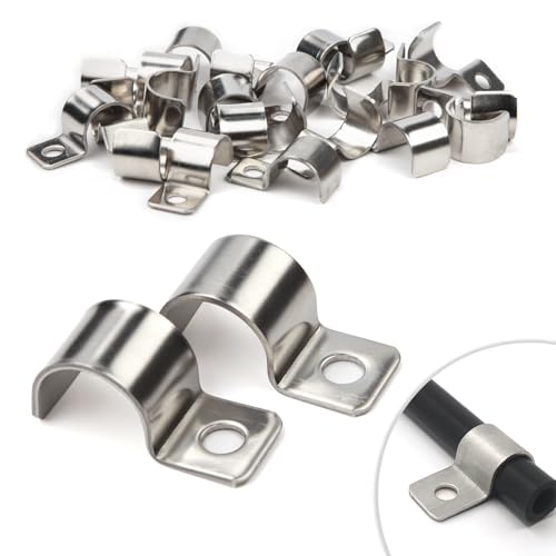 25 Stück Kabelschellen Metall Rohrschellen 16mm V2A Edelstahl 304 Rohrbefestigung Einzelloch U-Rohrschellen Befestigungsschelle für Ø 15-16.5mm Kabel Unterputz Wasserrohre Installation von Lonely high heels
