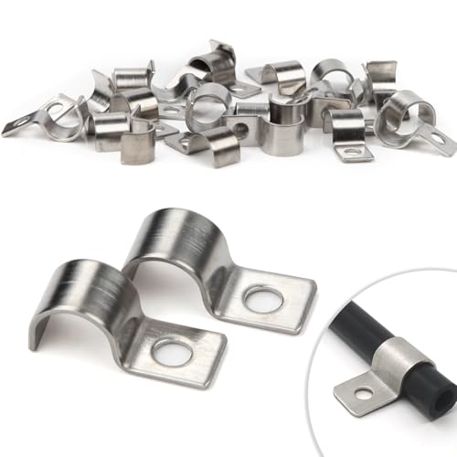 30 Stück Kabelschellen Metall Rohrschellen 10mm V2A Edelstahl 304 Rohrbefestigung Einzelloch U-Rohrschellen Befestigungsschelle für Ø 9-10.5mm Kabel Unterputz Wasserrohre Installation 30 Stück Kabelschellen Metall Rohrschellen 10mm V2A Edelstahl 304 Rohrbefestigung Einzelloch U-Rohrschellen Befestigungsschelle für Ø 9-10.5mm Kabel Unterputz Wasserrohre Installation von Lonely high heels