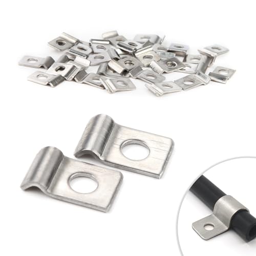 30 Stück Kabelschellen Metall Rohrschellen 2mm Befestigungsschelle V2A Edelstahl 304 Einzelloch U-Rohrschellen Rohrbefestigung für Ø 2-3mm Kabel Wasserrohre Unterputz Installation von Lonely high heels