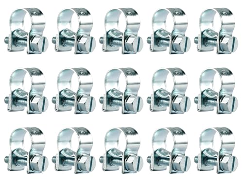 Schlauchschellen 10-12mm 15 Stk Stark Gelenkbolzenschelle Rohrschellen Klein Spannbackenschelle Bandschelle Schellen Schlauchklemmen für Mini Kraftstoffleitungs Benzinrohr Auspuffrohr Schlauchschellen 10-12mm 15 Stk Stark Gelenkbolzenschelle Rohrschellen Klein Spannbackenschelle Bandschelle Schellen Schlauchklemmen für Mini Kraftstoffleitungs Benzinrohr Auspuffrohr von Lonely high heels