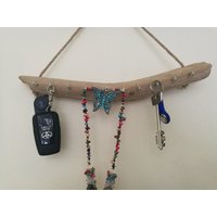 Treibholz Schmuck Display Runde Wandbehang Schlüsselhalter Strand Decor von LonelyBeach