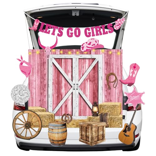 Halloween Kofferraum oder Leckerli Auto Dekorationen Western Cowgirl Kofferraum oder Leckerli Auto Dekorationen Kit Rosa Cowgirl Banner Set Wild West Western Thema Dekoration für Mädchen Geburtstag Halloween Kofferraum oder Leckerli Auto Dekorationen Western Cowgirl Kofferraum oder Leckerli Auto Dekorationen Kit Rosa Cowgirl Banner Set Wild West Western Thema Dekoration für Mädchen Geburtstag von Lonfliness