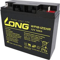 Long WP18-12SHR WP18-12SHR Bleiakku 12V 18Ah Blei-Vlies (AGM) (B x H x T) 181 x 167 x 76mm M5-Schrau von Long