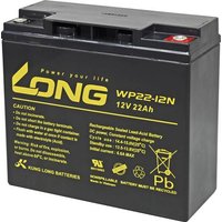 Long WP22-12N WP22-12N Bleiakku 12V 22Ah Blei-Vlies (AGM) (B x H x T) 181 x 167 x 76mm M6-Schraubans von Long