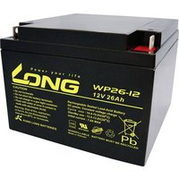 Long WP26-12 WP26-12 Bleiakku 12V 26Ah Blei-Vlies (AGM) (B x H x T) 166 x 125 x 175mm M5-Schraubansc von Long