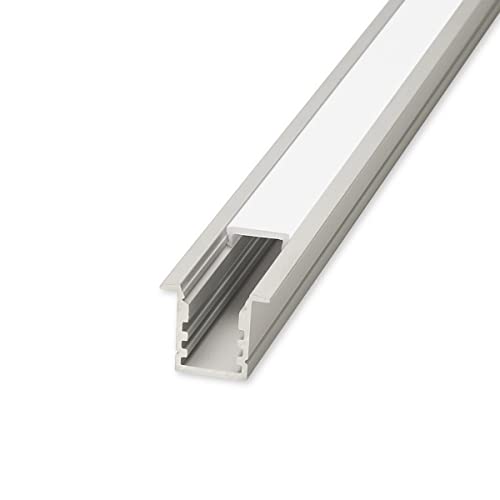 Alu Fugen-Profil eloxiert 18x15mm opal 100cm für LED-Streifen/Strips/Leisten | Aluminiumprofil mit milchiger Acrylabdeckung | Wärmeableitung sichert eine lange Leuchtleistung der LED-Chips Alu Fugen-Profil eloxiert 18x15mm opal 100cm für LED-Streifen/Strips/Leisten | Aluminiumprofil mit milchiger Acrylabdeckung | Wärmeableitung sichert eine lange Leuchtleistung der LED-Chips von LongLife LED GmbH by HK