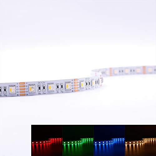 LED RGBW Strip SMD5050 3000K DC12V 15W IP20 60 LED/m 5 Meter mit Farbwechsel LED-Streifen Lichtband LED-Band Lichterkette Lichtstreifen Lichtleiste für den Innenbereich von LongLife LED GmbH by HK