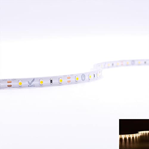 LED Strip SMD3528 3000K DC12V 4,8W/m IP65 60 LED/m 5 Meter Warmweiß LED-Streifen Lichtband LED-Band Lichterkette Lichtstreifen Lichtleiste für den Außenbereich von LongLife LED GmbH by HK