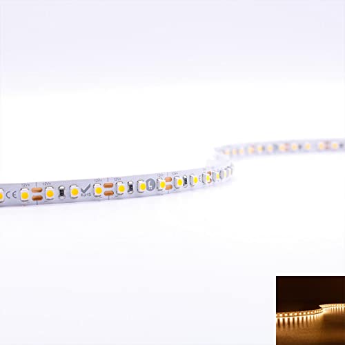 LED Strip SMD3528 3000K DC12V 9,6W/m IP20 120 LED/m 5 Meter Warmweiß LED-Streifen Lichtband LED-Band Lichterkette Lichtstreifen Lichtleiste für den Innenbereich von LongLife LED GmbH by HK