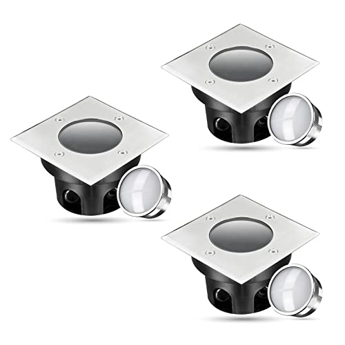 LongLife LED Bodeneinbaustrahler FLACH eckig Set 3x Gartenstrahler 230V IP67 5W 3000K DIMMBAR 120° Gartenleuchte für die Bodenmontage Außenbereich Bodenleuchte Befahrbar LongLife LED Bodeneinbaustrahler FLACH eckig Set 3x Gartenstrahler 230V IP67 5W 3000K DIMMBAR 120° Gartenleuchte für die Bodenmontage Außenbereich Bodenleuchte Befahrbar von LongLife LED GmbH by HK