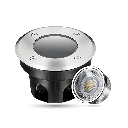 LongLife LED Bodeneinbaustrahler FLACH rund Set 1x Gartenstrahler 230V IP67 5W 3000K DIMMBAR 60° Gartenleuchte für die Bodenmontage Außenbereich Befahrbar… LongLife LED Bodeneinbaustrahler FLACH rund Set 1x Gartenstrahler 230V IP67 5W 3000K DIMMBAR 60° Gartenleuchte für die Bodenmontage Außenbereich Befahrbar… von LongLife LED GmbH by HK