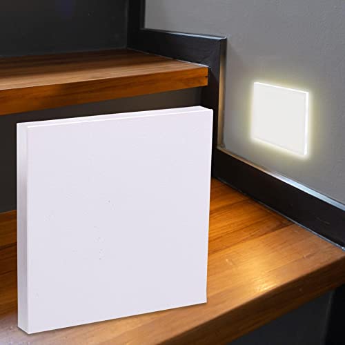 LongLife LED Treppenleuchte eckig weiß - Lichtfarbe: Warmweiß 1,5W - Lichtaustritt: Linea von LongLife LED GmbH by HK