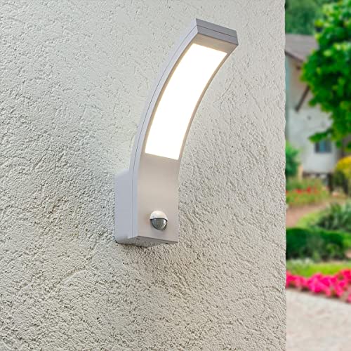 LongLife LED Wandleuchte Außenleuchte weiß 15W neutralweiß IP54 mit Bewegungsmelder Außenwandleuchte Gartenleuchte Zaunleuchte Außenbeleuchtung | LongLife LED… von LongLife LED GmbH by HK