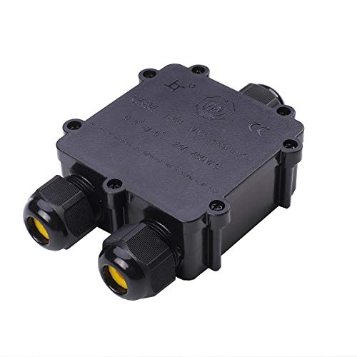 Verbindungsbox Y 3-fach 5-polig IP68 wasserdicht 24A 450V Abzweigdose Verteilerdose Verbindungsdose Verbindungsmuffe Kabelverbinder für den Außenbereich Erdverteilerdose von LongLife LED GmbH by HK