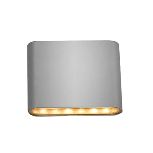 LongLife LED GmbH by HK Wandleuchte Slide 5W UP and DOWN 3000K IP54 silber Außenwandleuchte Wandlampe Innen- & Außenbereich Wandaußenleuchte Fassadenbeleuchtung Außenbeleuchtung Wegeleuchte von LongLife LED GmbH by HK