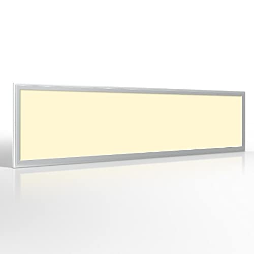 LED Panel 120x30cm 40W warmweiss 3000K Deckenleuchte, Wohnzimmerleuchte, Deckenlampe, LED-Panel, schmale Leuchte Flächenleuchte stromsparend flach 3600 Lumen von LongLife LED GmbH by HK