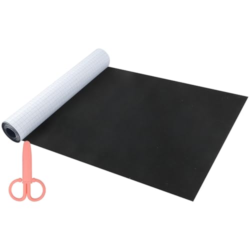 LongZYU Schwarz Selbstklebender klebriger Filz 40x220cm Selbstklebender klebriger Filz Selbstklebend Schwarz Mehrzweckklebstoff für Box Liner, Cup Mat, Bilderrahmen, Stuhlbein, 1 mm Dicke von LongZYU