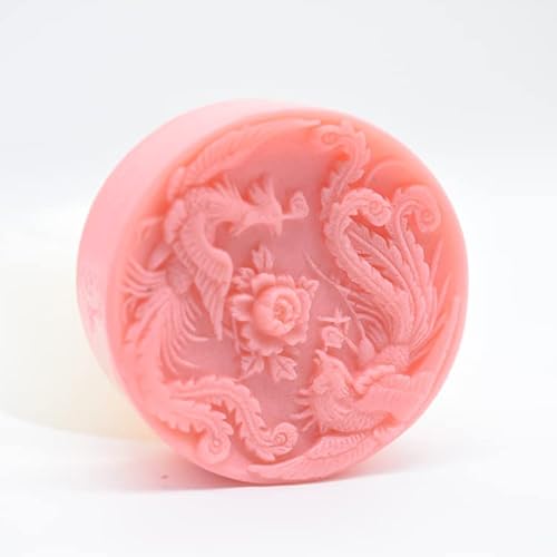 LC Phoenix Silikon-Seifenformen, runde Silikonform, Seifenform, Kuchenform, für Bastelarbeiten, Seifenformen, Kuchen, DIY-Form, Kerzenform LC Phoenix Silikon-Seifenformen, runde Silikonform, Seifenform, Kuchenform, für Bastelarbeiten, Seifenformen, Kuchen, DIY-Form, Kerzenform von Longcang mold