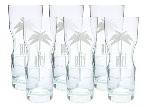 6 AFRI-COLA AFRI COLA LONGDRINK GLÄSER 0,2l GLAS LONGDRINKGLÄSER von Longdrinkglas