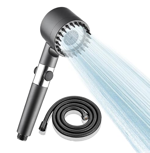 Duschkopf mit Filter Hochdruck Handbrause mit 3+1 Strahlarten, Duschbrause Halterung, 1,5M Schlauch Duschbrause Filter mit gegen hartes Wasser, Bakterien und Schwermetalle Duschkopf mit Filter Hochdruck Handbrause mit 3+1 Strahlarten, Duschbrause Halterung, 1,5M Schlauch Duschbrause Filter mit gegen hartes Wasser, Bakterien und Schwermetalle von Longefilm